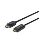 Manhattan Cable DisplayPort male - 1.8m Μαύρο (153201)
