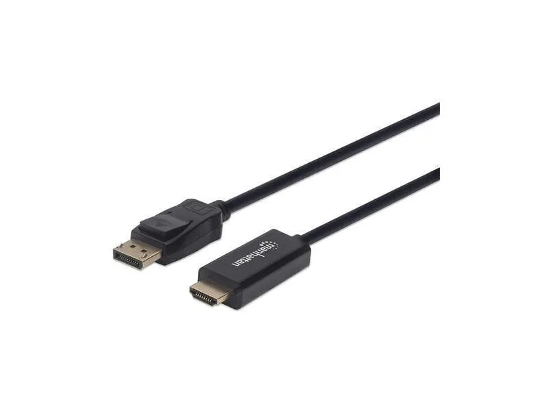 Manhattan Cable DisplayPort male - 1.8m Μαύρο (153201) Manhattan Cable DisplayPort male - 1.8m Μαύρο (153201) - Image 1