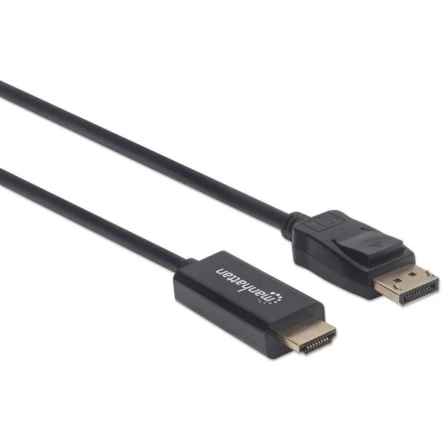 Manhattan Cable DisplayPort male - HDMI male 1.8m Μαύρο (152679) Manhattan Cable DisplayPort male - HDMI male 1.8m Μαύρο (152679) - Image 1