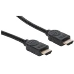Manhattan Cable HDMI male - HDMI male 1m Μαύρο 354837