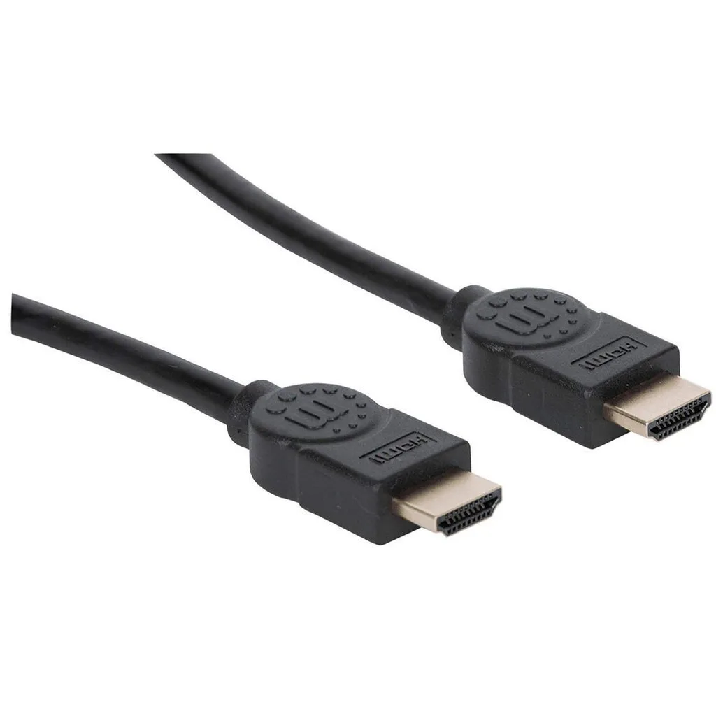 Manhattan Cable HDMI male - HDMI male 1m Μαύρο 354837 Manhattan Cable HDMI male - HDMI male 1m Μαύρο 354837 - Image 1