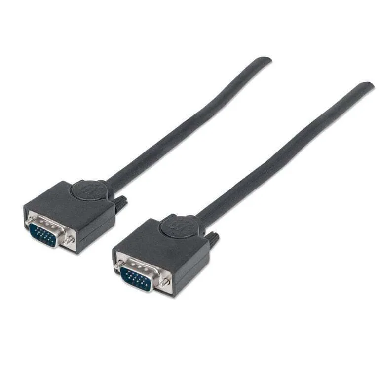 Manhattan Cable VGA male - VGA male Μαύρο 1.8m (311731) Manhattan Cable VGA male - VGA male Μαύρο 1.8m (311731) - Image 1
