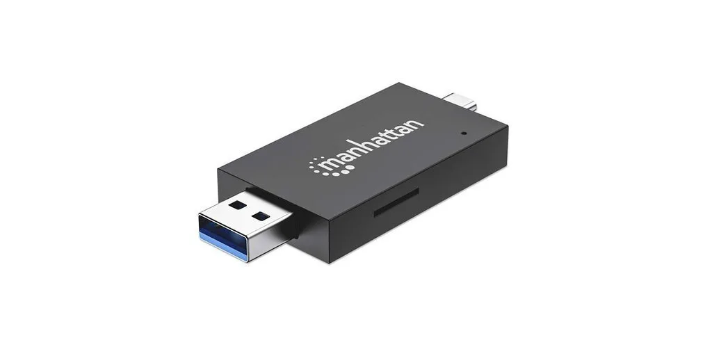 Manhattan Card Reader USB 3.0 / USB 3.2 / USB 2.0 για SD/microSD (102735) Manhattan Card Reader USB 3.0 / USB 3.2 / USB 2.0 για SD/microSD (102735) - Image 1
