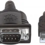Manhattan Καλώδιο RS232 9-pin male σε USB-A 0.45m (151801)
