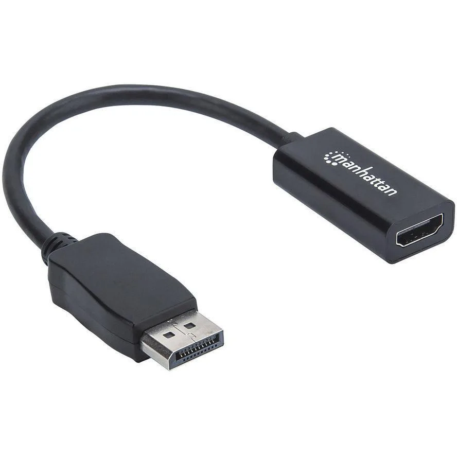 Manhattan Μετατροπέας DisplayPort male σε HDMI female 1τμχ 151634 Manhattan Μετατροπέας DisplayPort male σε HDMI female 1τμχ 151634 - Image 1