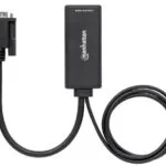 Manhattan Μετατροπέας HDMI female σε USB-A / VGA 2x male Λευκό 1τμχ 152426