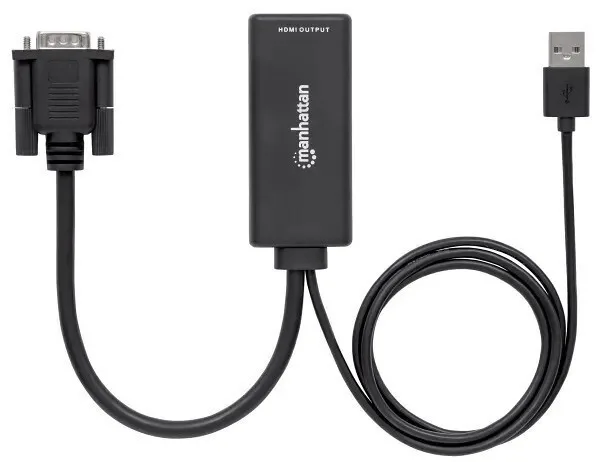 Manhattan Μετατροπέας HDMI female σε USB-A / VGA 2x male Λευκό 1τμχ 152426 Manhattan Μετατροπέας HDMI female σε USB-A / VGA 2x male Λευκό 1τμχ 152426 - Image 1