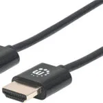 Manhattan HDMI 1.4 High Speed 1080p 120Hz Cable HDMI male - HDMI male 1.8m Μαύρο 394369