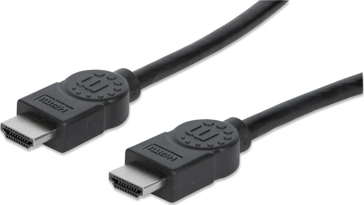 Manhattan HDMI 1.4 High Speed 1080p 120Hz Cable HDMI male - HDMI male 1m Μαύρο 323192 Manhattan HDMI 1.4 High Speed 1080p 120Hz Cable HDMI male - HDMI male 1m Μαύρο 323192 - Image 1