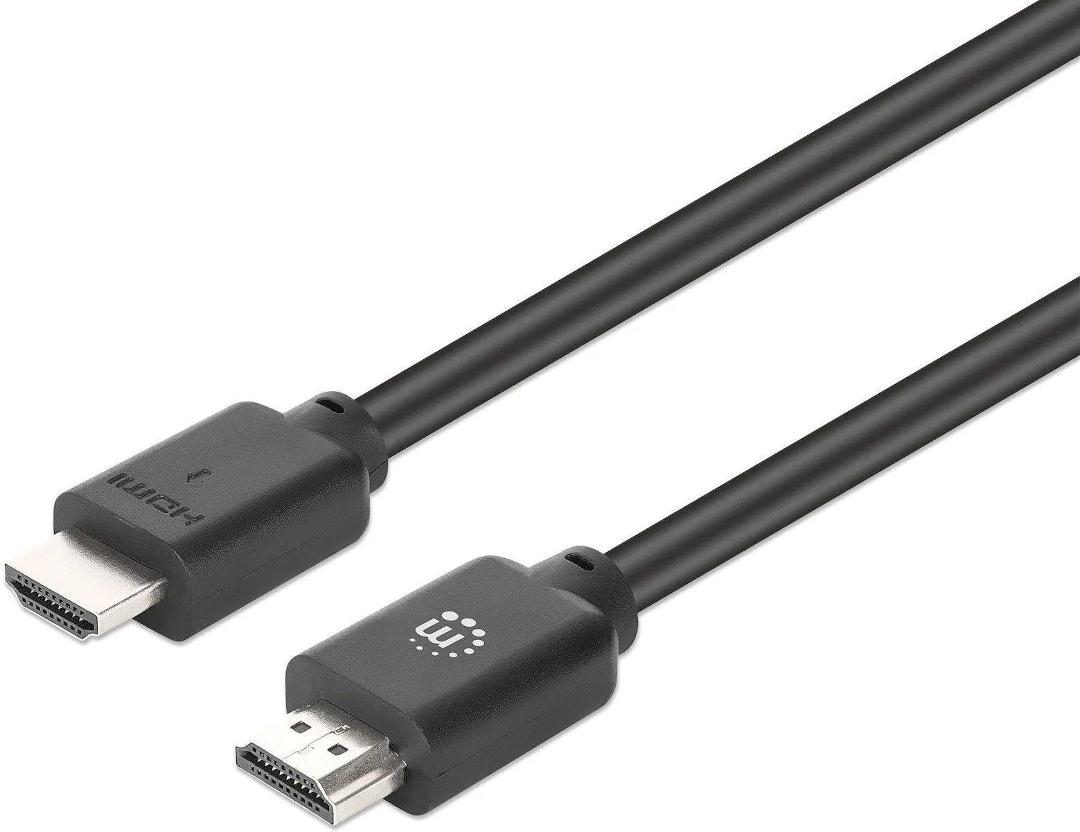 Manhattan HDMI 2.0 Premium High Speed 4K 60Hz HDR Cable HDMI male - HDMI male 10m Μαύρο Manhattan HDMI 2.0 Premium High Speed 4K 60Hz HDR Cable HDMI male - HDMI male 10m Μαύρο - Image 1