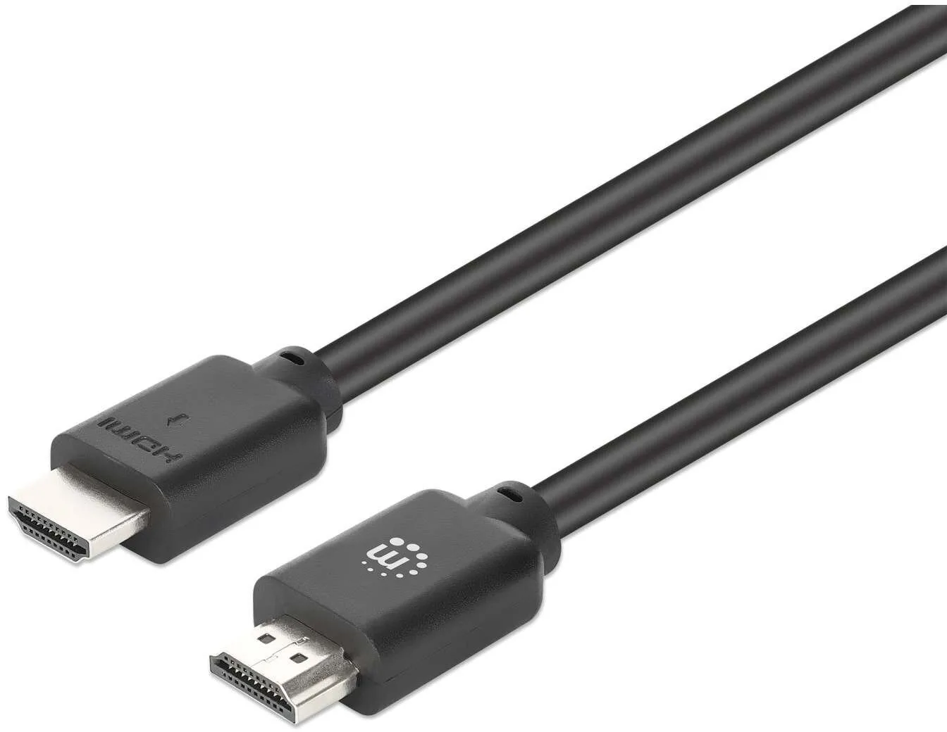 Manhattan HDMI 2.0 Premium High Speed 4K 60Hz HDR Cable HDMI male - HDMI male 5m Μαύρο Manhattan HDMI 2.0 Premium High Speed 4K 60Hz HDR Cable HDMI male - HDMI male 5m Μαύρο - Image 1