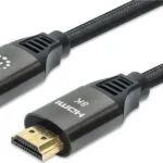 Manhattan HDMI 2.1 Ultra High Speed 48Gbps 4K 120Hz HDR VRR Braided Cable HDMI male - HDMI male 1m Μαύρο 355933