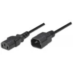 Manhattan Icoc IEC C13 - IEC C13 Cable 1.8m Μαύρο 216270