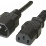 Manhattan IEC C13 / IEC C14 - IEC C13 / IEC C14 Cable 3m Μαύρο 216302