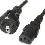 Manhattan IEC C13 - Schuko Cable 3m Μαύρο 328616
