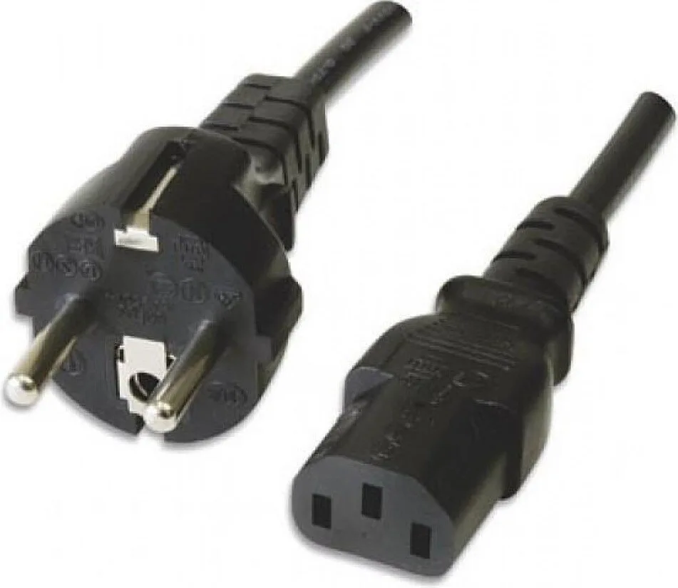 Manhattan IEC C13 - Schuko Cable 3m Μαύρο 328616 Manhattan IEC C13 - Schuko Cable 3m Μαύρο 328616 - Image 1