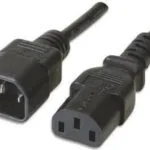 Manhattan IEC C14 - IEC C13 Cable 1m Μαύρο 352673