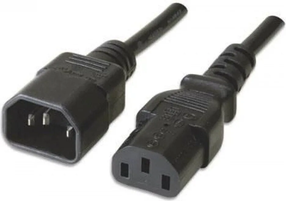 Manhattan IEC C14 - IEC C13 Cable 1m Μαύρο 352673 Manhattan IEC C14 - IEC C13 Cable 1m Μαύρο 352673 - Image 1