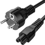 Manhattan IEC C5 - Schuko Cable 1m Μαύρο 216309