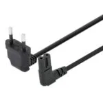 Manhattan IEC C7 / Euro - IEC C7 / Euro Cable 2m Μαύρο 356862
