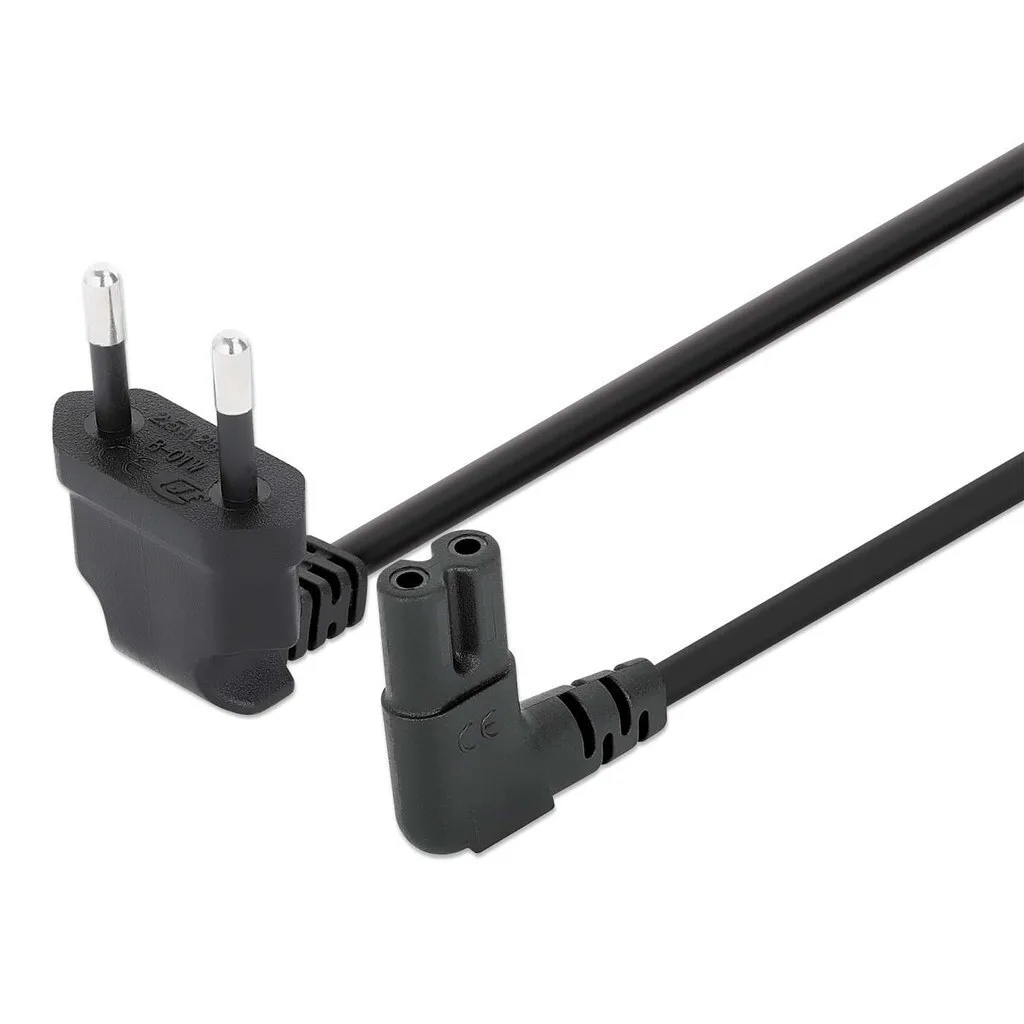 Manhattan IEC C7 / Euro - IEC C7 / Euro Cable 2m Μαύρο 356862 Manhattan IEC C7 / Euro - IEC C7 / Euro Cable 2m Μαύρο 356862 - Image 1