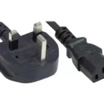 Manhattan Manhattan Stromkabel Uk-version Power Cable Black 1.8 M