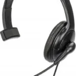 Manhattan Mono USB Headset On Ear Multimedia Ακουστικά με μικρόφωνο και σύνδεση USB-A