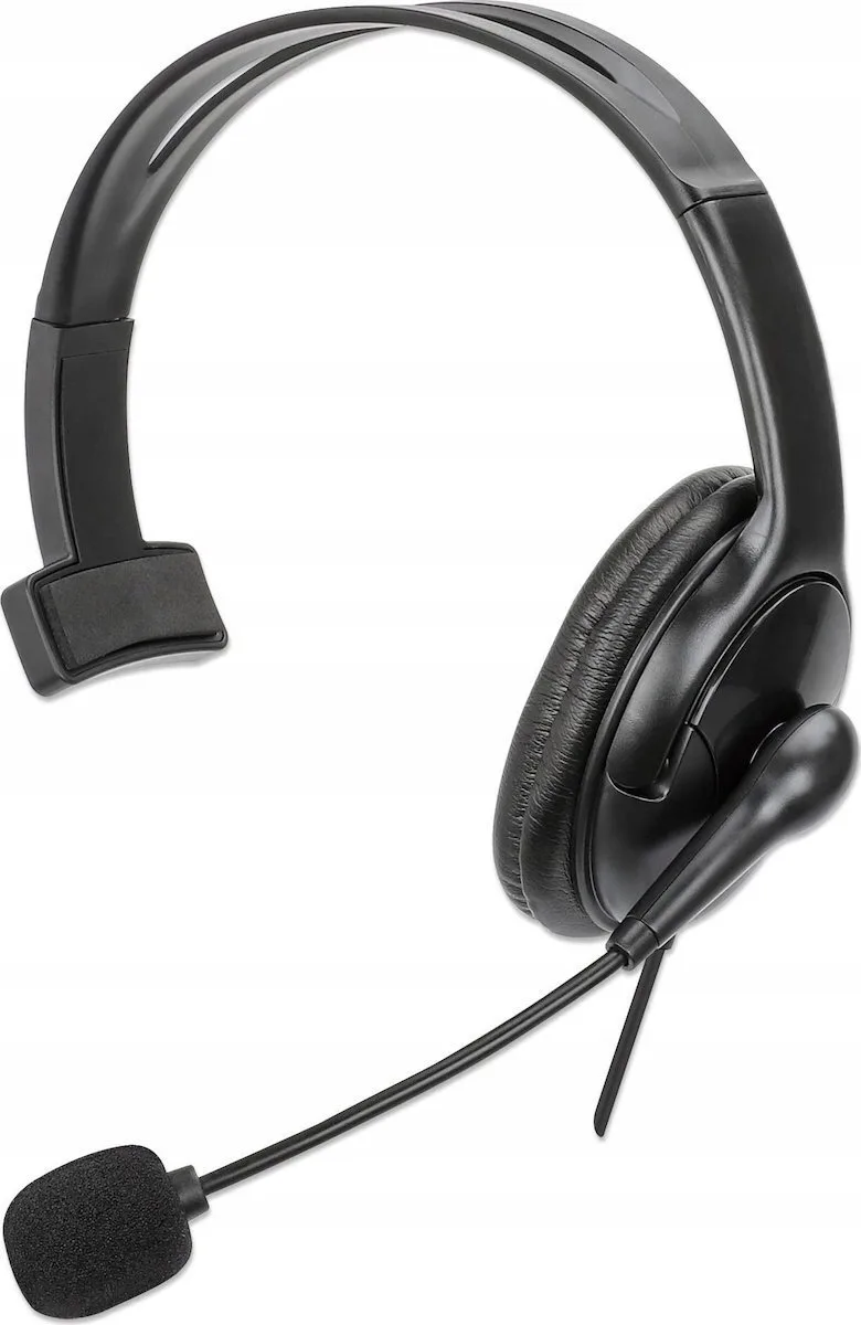 Manhattan Mono USB Headset On Ear Multimedia Ακουστικά με μικρόφωνο και σύνδεση USB-A Manhattan Mono USB Headset On Ear Multimedia Ακουστικά με μικρόφωνο και σύνδεση USB-A - Image 1
