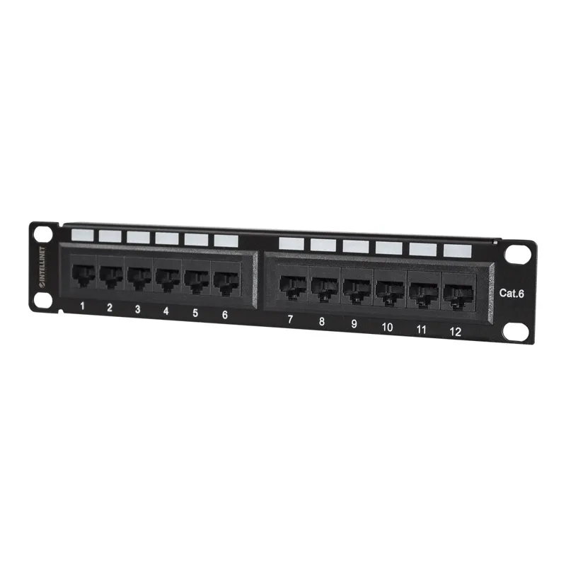 Manhattan Patch Panel για Rack 1U 10" 12 Θυρών cat6 Μαύρο 720748 Manhattan Patch Panel για Rack 1U 10" 12 Θυρών cat6 Μαύρο 720748 - Image 1