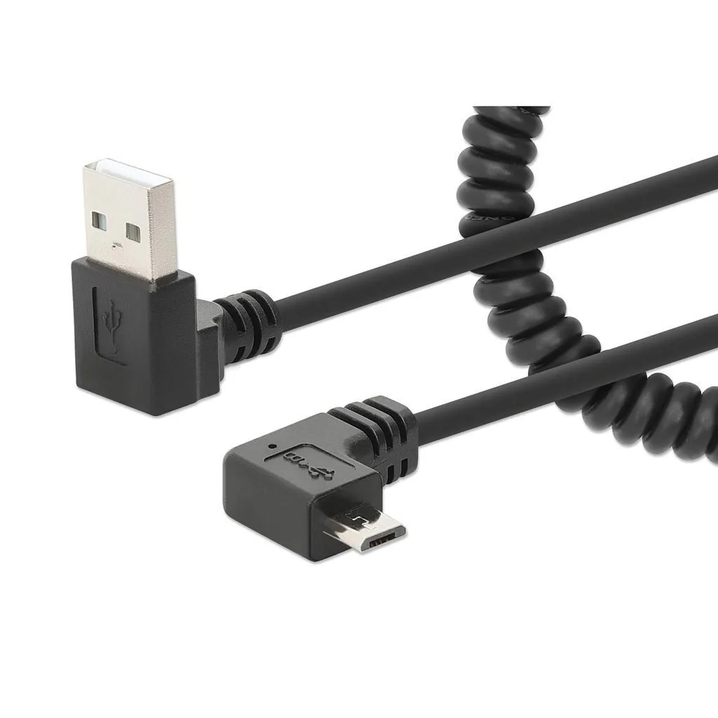 Manhattan Regular USB 2.0 to micro USB Cable Μαύρο 1m 356237 1τμχ Manhattan Regular USB 2.0 to micro USB Cable Μαύρο 1m 356237 1τμχ - Image 1