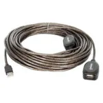 Manhattan USB 2.0 Cable USB-A male - USB-A female Μαύρο 20m 150958