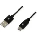 Manhattan USB 2.0 Cable USB-C male - USB-A Μαύρο 0.5m 354912
