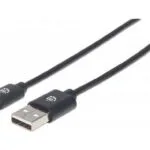 Manhattan USB 2.0 Cable USB-C male - USB-A Μαύρο 2m 354929