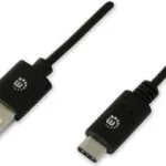 Manhattan USB 2.0 Cable USB-C male - USB-A Μαύρο 3m 216282
