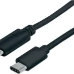 Manhattan USB 2.0 Cable USB-C male - USB-C Μαύρο 1m 353342