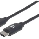 Manhattan USB 2.0 Cable USB-C male - USB-C Μαύρο 3m 354882