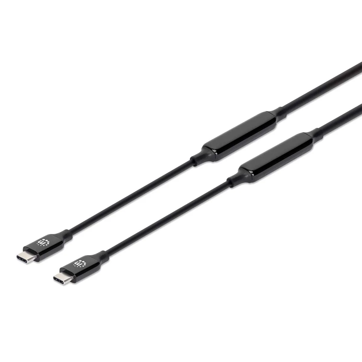 Manhattan USB 3.1 Cable USB-C male - USB-C 60W Λευκό 3m 355964 Manhattan USB 3.1 Cable USB-C male - USB-C 60W Λευκό 3m 355964 - Image 1