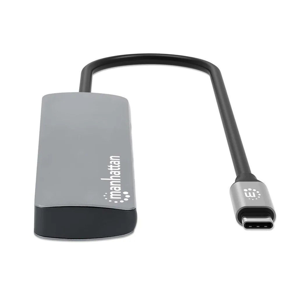 Manhattan USB-C Docking Station με HDMI 4K PD Ethernet Γκρι (190459) Manhattan USB-C Docking Station με HDMI 4K PD Ethernet Γκρι (190459) - Image 1