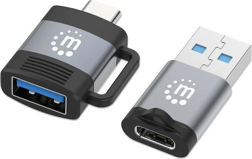Manhattan Usb31-ac-multi Μετατροπέας USB-A / USB-C male σε USB-A / USB-C female Γκρι 1τμχ Manhattan Usb31-ac-multi Μετατροπέας USB-A / USB-C male σε USB-A / USB-C female Γκρι 1τμχ - Image 1
