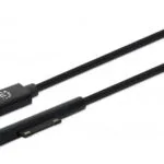 Manhattan Usbkabel Usbc M Bis Surface Connect M 15 V 3 A 18 M Untersttzt Stromversorgung Schwarz Fr Microsoft Surface Book 3 Go 2 Laptop 2 Laptop 3 Laptop Go Pro 7 Pro X Studio 2