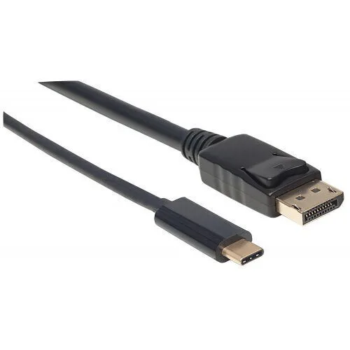 Manhattan Video Cable USB-C male - DisplayPort Μαύρο 1m 152471 Manhattan Video Cable USB-C male - DisplayPort Μαύρο 1m 152471 - Image 1