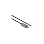 Manhattan Video Cable USB-C male - DisplayPort Μαύρο 3m 354851