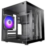 Mars Gaming MC-CUBE Gaming Midi Tower Κουτί Υπολογιστή με Πλαϊνό Παράθυρο και RGB Φωτισμό Μαύρο