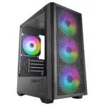 Mars Gaming MC-VECTOR Gaming Micro Tower Κουτί Υπολογιστή με RGB Φωτισμό Μαύρο