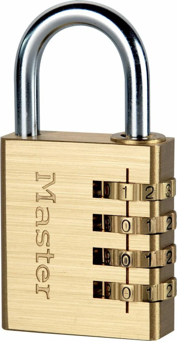Master Lock 604EURD Μπρούτζινο Λουκέτο Πέταλο Συνδυασμού 40mm 604040112 Master Lock 604EURD Μπρούτζινο Λουκέτο Πέταλο Συνδυασμού 40mm 604040112 - Image 1