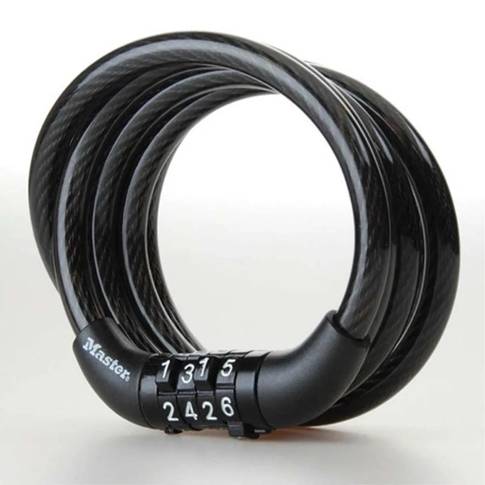 Master Lock 814300112 Κλειδαριά Ποδηλάτου Κουλούρα με Συνδυασμό Μαύρη Master Lock 814300112 Κλειδαριά Ποδηλάτου Κουλούρα με Συνδυασμό Μαύρη - Image 1