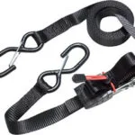 Master Lock Ιμάντας Αποσκευών Αυτοκινήτου 450cm με Καστάνια & Γάντζο S για Φορτία έως 400kg Μαύρο 2τμχ 306600112