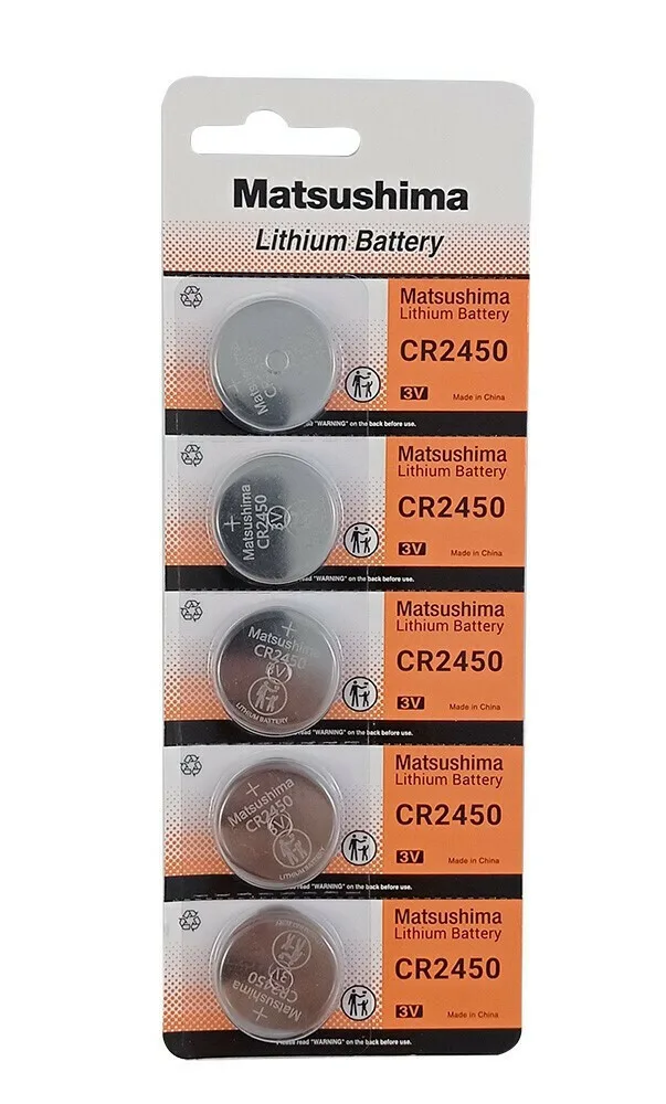Matshushima MAT-CR2450 Μπαταρίες Λιθίου Ρολογιών CR2450 3V 5τμχ Matshushima MAT-CR2450 Μπαταρίες Λιθίου Ρολογιών CR2450 3V 5τμχ - Image 1