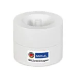 Maul Paperclip Dispenser Ø 7.3 X 6 Cm Desk Organizer Made Over 85% Recycled Plastic Desk Accessory Magnet Paperclips Includes 15 Clips White