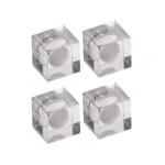 Maul Square Magnets Acrylic 1.5 Kg 4 Pc Set Transparent